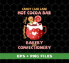 Candy Cane Lane Hot Cocoa Bar, Bakery And Confectionery, Trendy Christmas, Digital Files, Png Sublimation