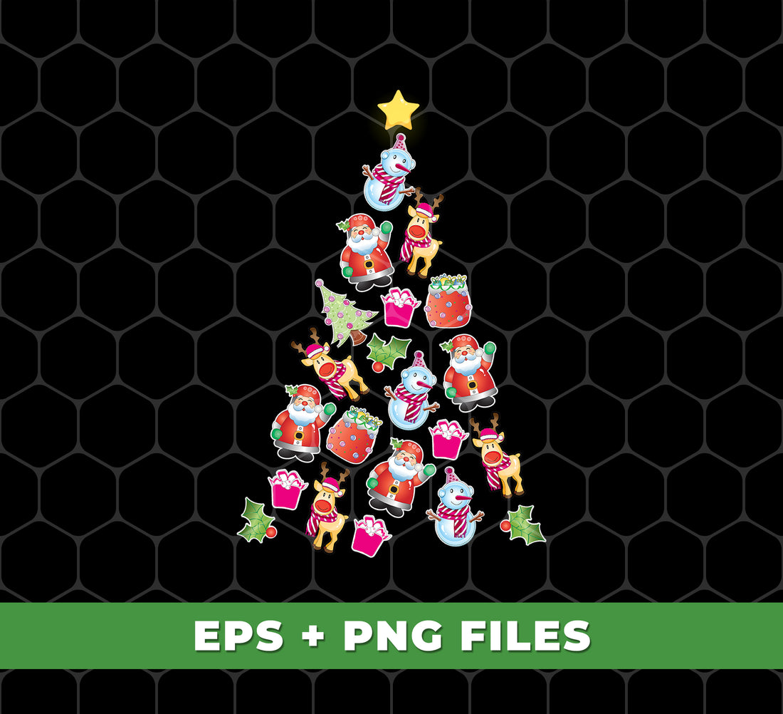 Experience the joy of the holiday season with our Christmas Tree Made By Xmas Element. This trendy and modern tree is perfect for any festive setting. Our digital files and png sublimation make it easy to incorporate in your holiday decor. Spread the love of Christmas with this unique and stylish tree.