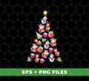 Christmas Tree Made By Xmas Element, Love Christmas Tree, Trendy Christmas, Digital Files, Png Sublimation