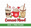 Current Mood, Christmas Coffee, Christmas Drink Cup, Trendy Christmas, Digital Files, Png Sublimation