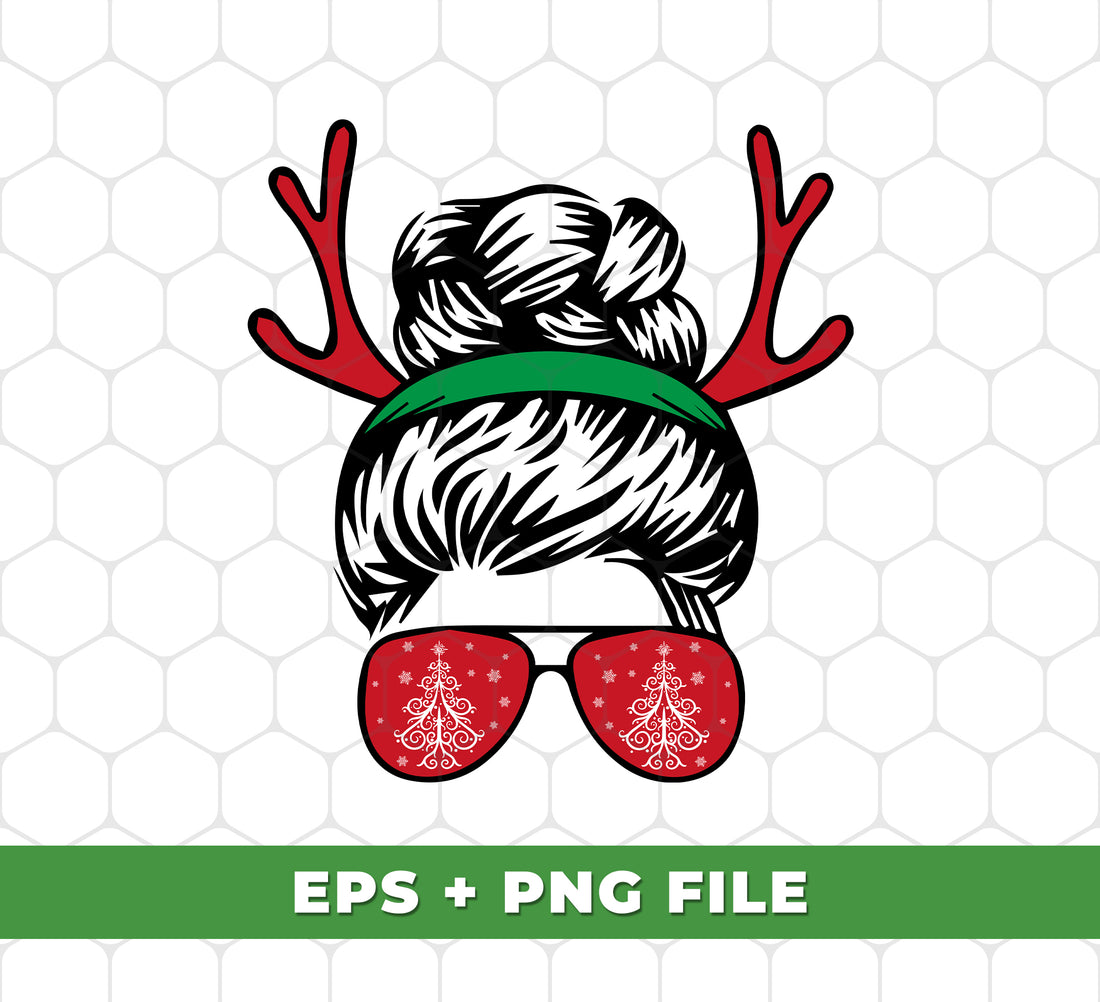 Get festive with these digital files of a Messy Bun Girl, Girl With Deer Horn, and Christmas Tree In Glasses. Perfect for sublimation projects, these high-quality PNG images will add charm and holiday cheer to any design. Create unique and eye-catching products with ease, perfect for the upcoming season!