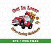 Get In Loser, We're Saving Christmas, Santa Drive Red Car, Digital Files, Png Sublimation