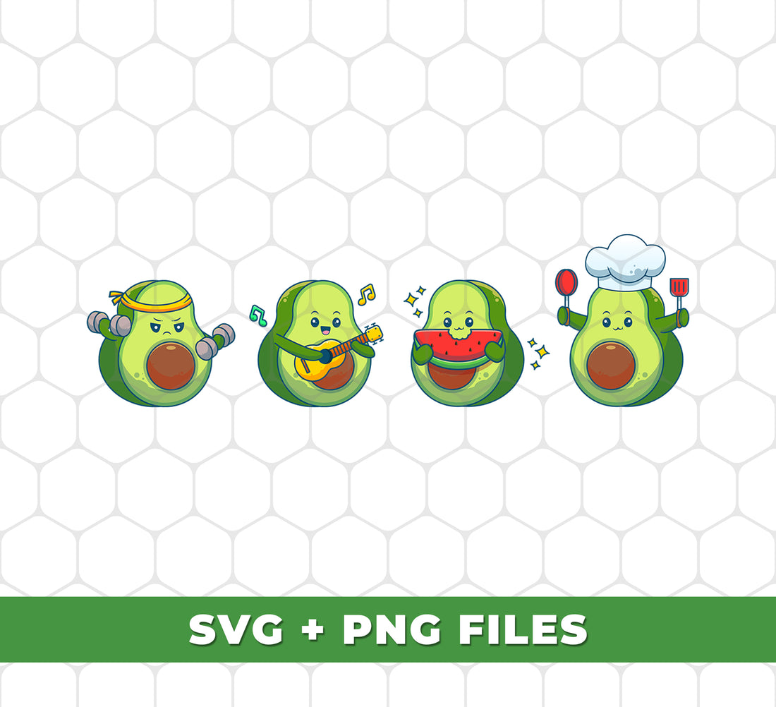 Indulge in your love for avocados with our digital files featuring cute avocado designs. Perfect for any avocado lover, our png sublimation files offer high-quality graphics. Download now and add a touch of fun to your projects.