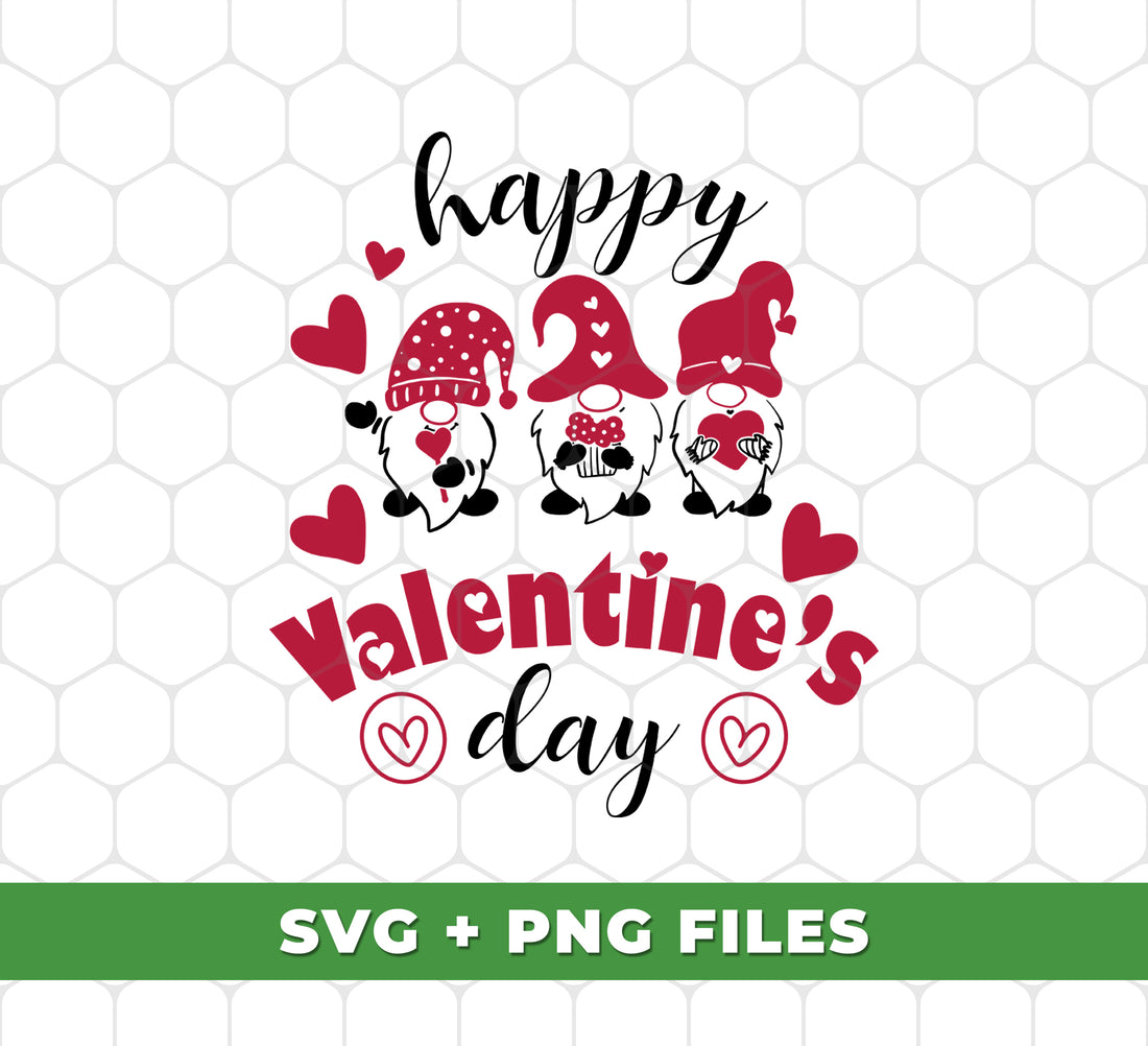 Celebrate Valentine's Day with this adorable Happy Valentine's Day, Valentine Gnome! This cute gnome design is perfect for adding to your digital files and sublimation projects. Spread love and joy with this fun and whimsical png design.