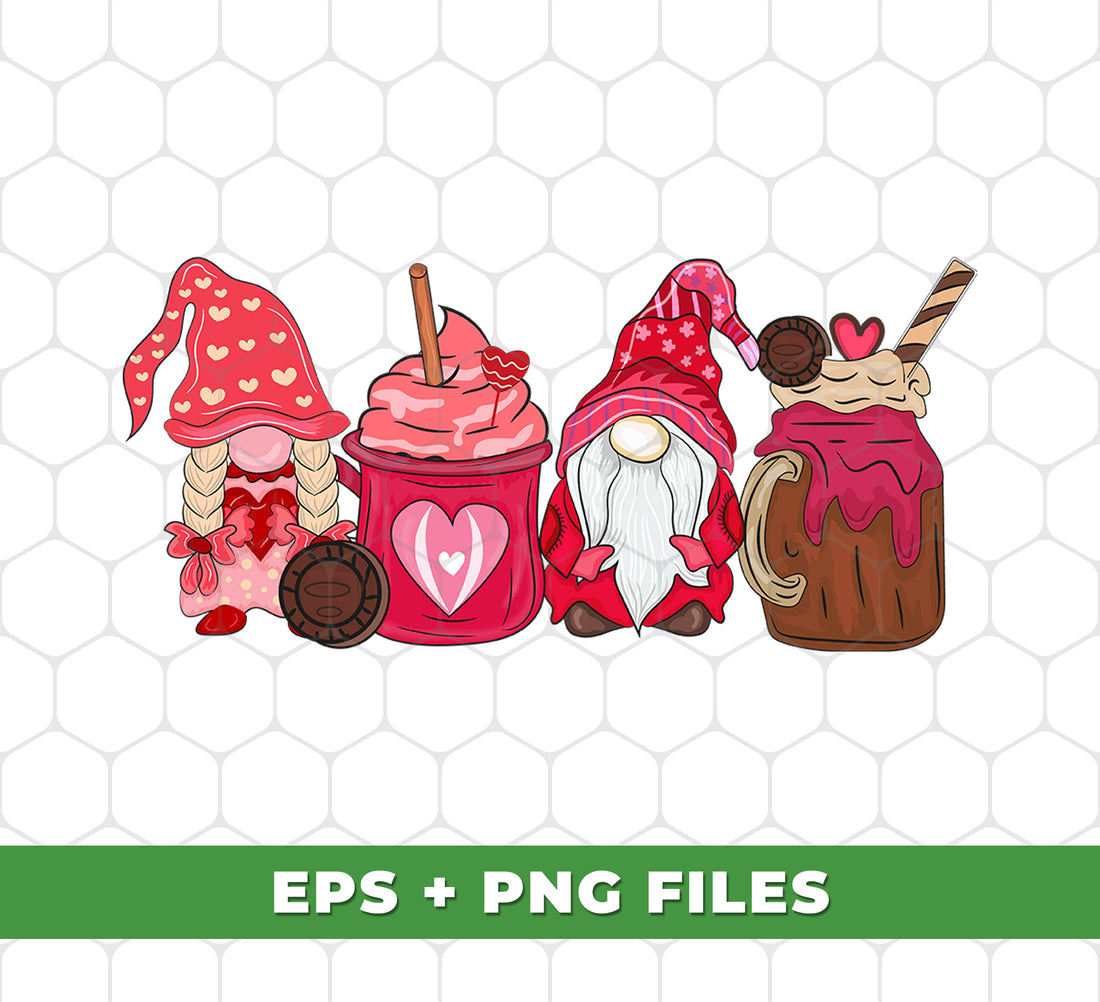 This adorable Gnome With Cups is the perfect addition to your Valentine's Day decor. With its digital files and Png sublimation, this Love Gnome is versatile and easy to use. Spread love and joy with this Valentine Gnome, a great gift for yourself or a loved one.