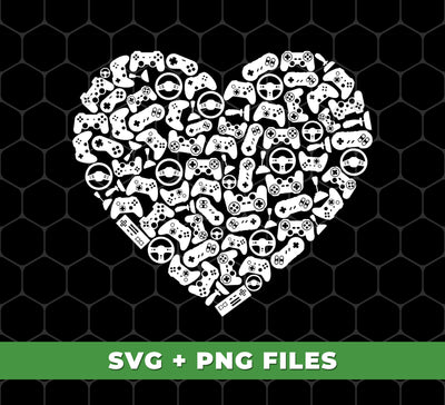 Video Game In Heart, Playstation Game Silhouette, Digital Files, Png Sublimation