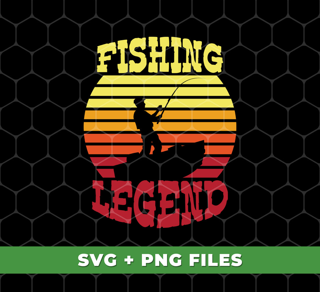 Become a fishing legend with our Retro Fishing digital files featuring a fishingman silhouette. These Png sublimation files are perfect for any fishing enthusiast looking to add a unique touch to their fishing gear. Don't miss out on this opportunity to stand out on the water!
