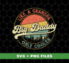 Big Daddy Like A Grandpa Only Cooler, Father's Day, Retro Big Daddy, Digital Files, Png Sublimation
