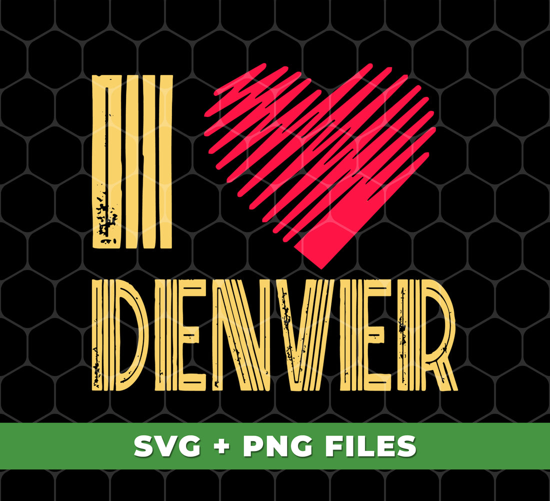 Discover the love for Denver with our digital files. Featuring iconic Denver imagery, express your Denver pride with ease. High-quality png files for sublimation, perfect for any project. Show your Denver love with 100% digital convenience.