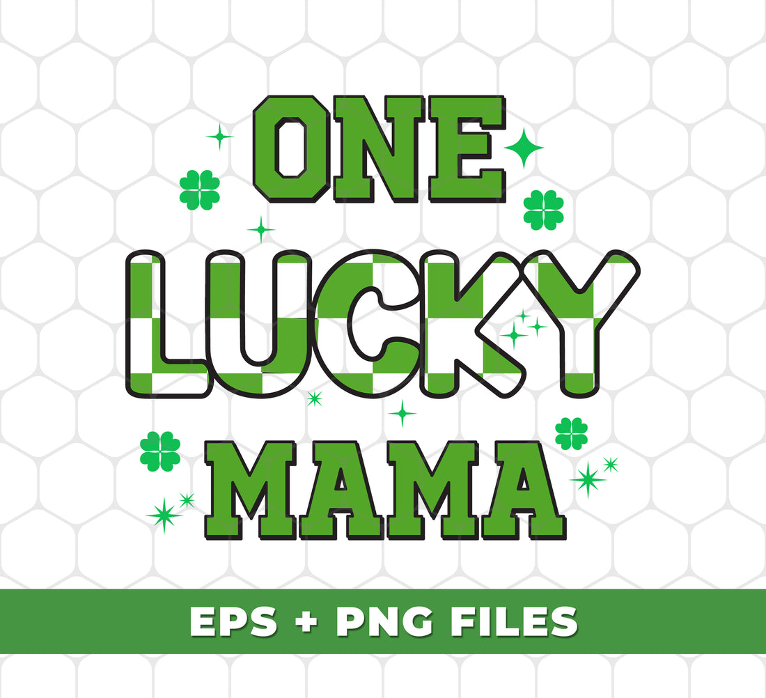 Celebrate Mom with this One Lucky Mama Mother's Day Gift. Show her some love and appreciation with our high-quality digital files, perfect for sublimation. Let her know she's one Lucky Mama with this special design. Professionally crafted for any mother to enjoy!
