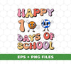 Happy 100 Days Of School, Groovy School, Love Ball, Digital Files, Png Sublimation