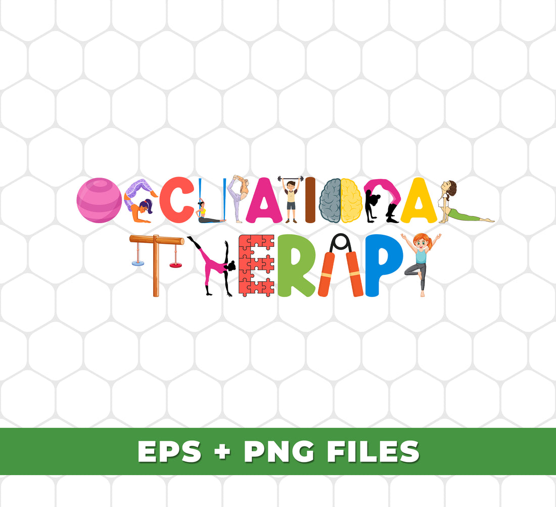 "Enhance your occupational therapy practice with our digital files! Perfect for OT graduation gifts, pediatric OT sessions, and more. Improve your sublimation process and elevate your therapy sessions with our png files."