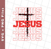 Jesus, Christian, The Cross, Cross Of Christ, Svg Files, Png Sublimation