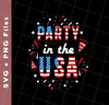 American Party, American Flag, 4th July Anniversary, Svg Files, Png Sublimation