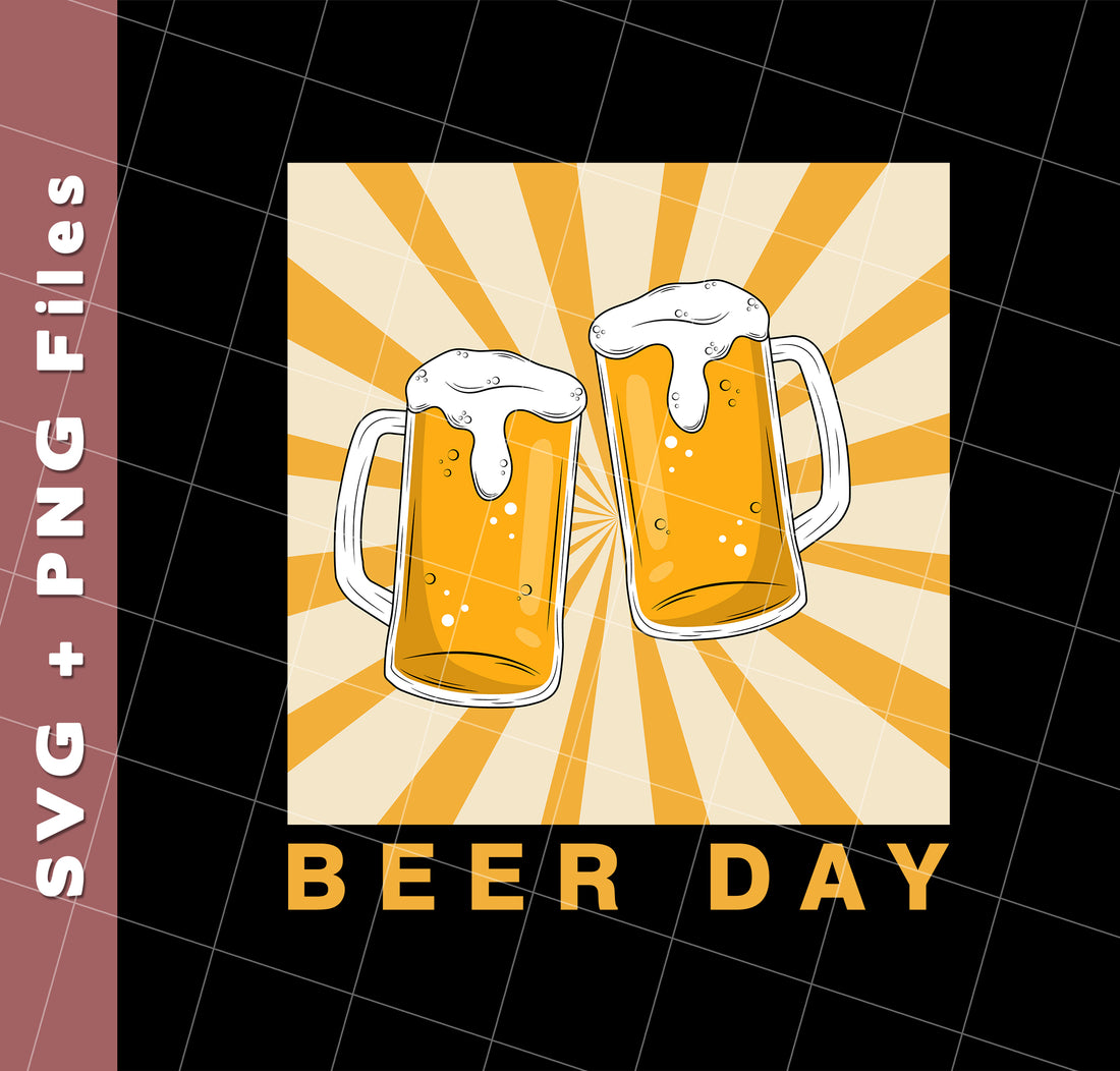 Beer Day, Best Beer Ever, Retro Beer, Beer Vintage, Svg Files, Png Sublimation