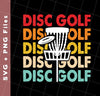 Disc Golf Game, Retro Disc Golf, Through The Disc To The Basket, Svg Files, Png Sublimation