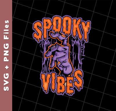 Spooky Vibes, Halloween Party, Halloween Holiday, Svg Files, Png Sublimation