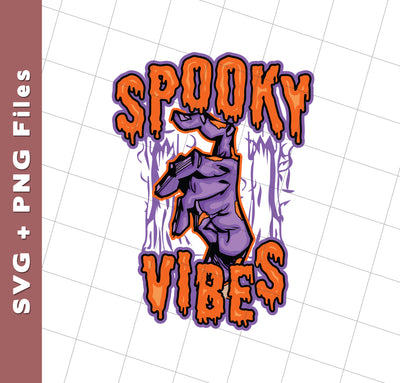 Spooky Vibes, Halloween Party, Halloween Holiday, Svg Files, Png Sublimation