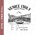 Venice Italy, Veneto Region, La Serenissima, EST 421 AD, Svg Files, Png Sublimation