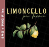 Limoncello Per Favore, Pimoncello Watercolor, Svg Files, Png Sublimation