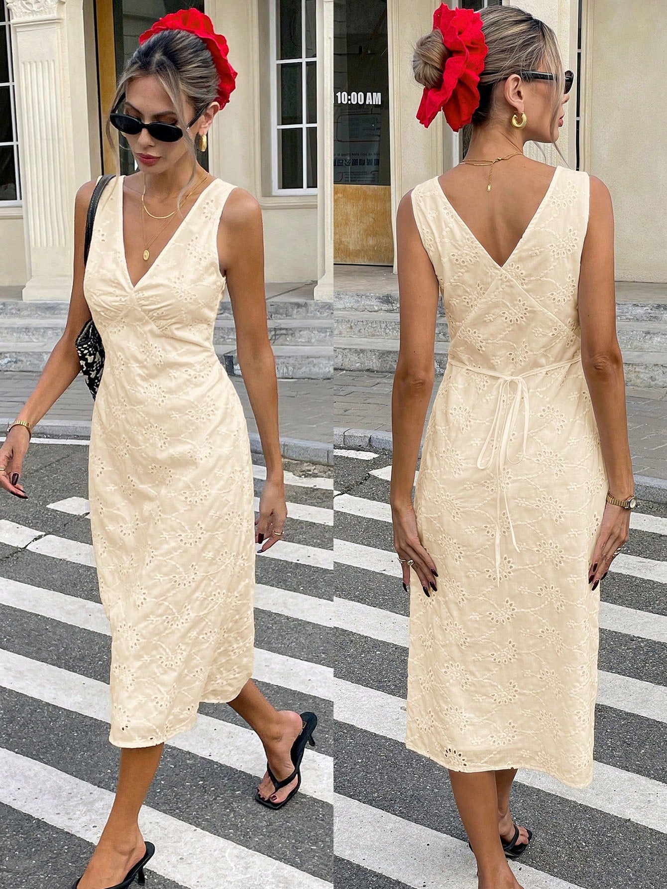 Step into vacation mode with this Sage Green Hollow-Out Embroidery Dress! Its delicate cut-out details and charming embroidery bring a breezy, playful vibe perfect for sunny days and casual strolls. Lightweight and effortlessly stylish, it’s your go-to dress for relaxed adventures and laid-back fun.