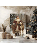 Bring vintage Christmas magic into your home with this charming Santa Claus retro canvas art. Perfect for adding nostalgic holiday warmth to any room, this festive wall decoration captures the jolly spirit of classic Christmas celebrations. Whether you're decorating your living room, bedroom, or entryway, this eye-catching piece spreads seasonal cheer and creates the perfect cozy atmosphere. Ideal for holiday enthusiasts who love timeless designs and want to celebrate the season in style. Transform your spa