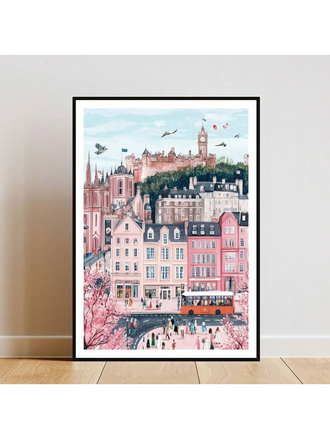 Transport your walls to the misty highlands with this charming Edinburgh Castle poster! Featuring the iconic fortress perched majestically on its volcanic rock, this vintage-inspired print captures Scotland's most legendary landmark in all its glory. Perfect for history buffs, travel enthusiasts, or anyone dreaming of Scottish adventures, it brings timeless European charm to bedrooms, living rooms, or offices. The unframed design lets you customize the look with your favorite frame and décor style. A deligh