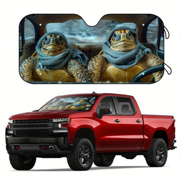 Protect your car from the harsh sun with our Sea Turtle Windshield Sun Shade! With UV blocking technology and easy suction cups, keep your car cooler on every ride. You'll also make a splash with this quirky, playful addition to your car.