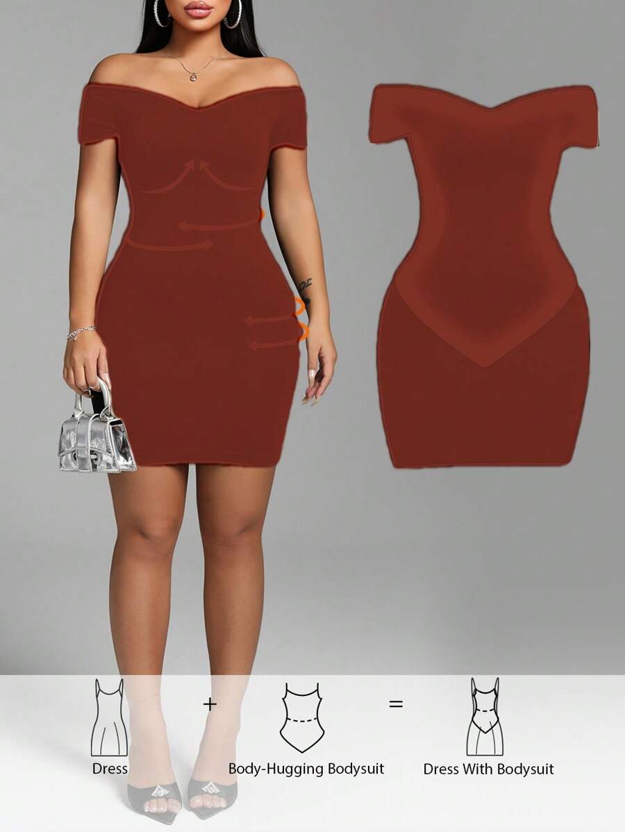 Slip into pure comfort with this seamless knit tube mini dress that hugs you in all the right ways. The built-in shapewear smooths and sculpts while you move, giving you confidence without the fuss of layering. Perfect for nights out, casual dates, or whenever you want to look effortlessly put-together. The stretchy, forgiving fabric moves with your body, making it your new go-to piece for looking fabulous with zero effort. Simple, chic, and undeniably comfortable—this dress does the heavy lifting so you do