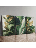 Bring a splash of nature’s charm indoors with this playful set of 3 unframed green abstract paintings. Each piece captures the essence of lush greenery in a fresh, artistic way, perfect for brightening up any room. Easy to mix and match, these vibrant artworks add a lively, creative touch to your home decor without the fuss of frames. Let your walls celebrate the beauty of nature with a fun, modern twist!