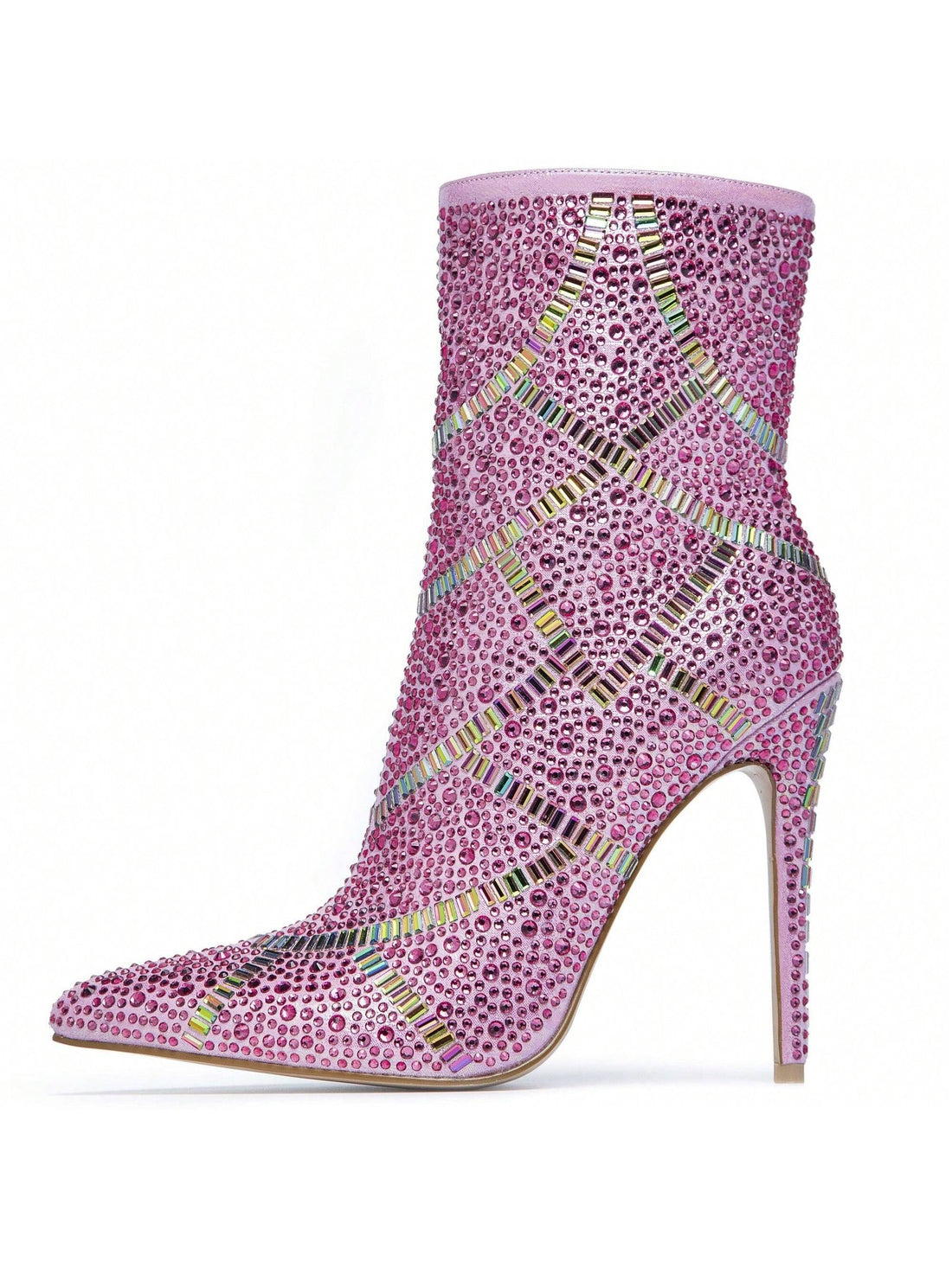 Embrace elegance and glamour with Shine Bright in Pink: Glamorous Sparkling High Heels for Women. These stylish shoes feature a dazzling pink sparkle that will make you stand out in any setting. With a high heel design, you'll feel confident and empowered, perfect for any special occasion. 