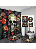 Transform your bathroom into a spooky yet functional space with our Skull Full Scene Bathroom Set! This Halloween-themed set includes a shower curtain, mats, and hooks that are waterproof and anti-slip. Elevate your decor with a touch of creepiness and enjoy a safe and secure bathroom experience.