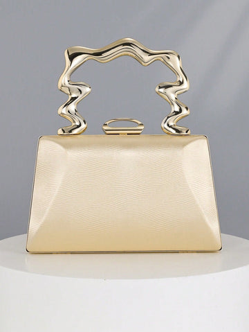 Turn heads with the Sleek Metallic Cuff Clutch Bag, your new go-to for parties and events! This minimalist leather purse combines shiny metallic flair with a smooth, elegant design, making it perfect for carrying your essentials with style. Light and compact, it adds just the right pop of glam without weighing you down—because who says practicality can’t be dazzling? Ready to sparkle through every celebration!