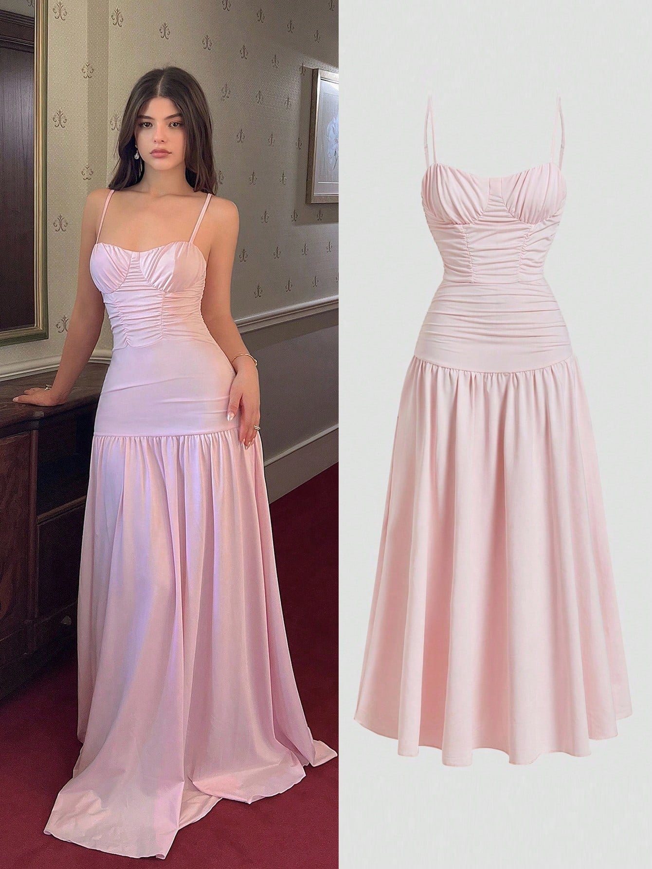 Turn heads with this playful Sleeveless A-Line Dress featuring a flattering ruched waist that adds a touch of romance to your look. Its flowing silhouette moves with you, perfect for twirling through sunny days or dancing into the night. Effortlessly elegant and fun, this dress is your go-to for making every moment feel special.