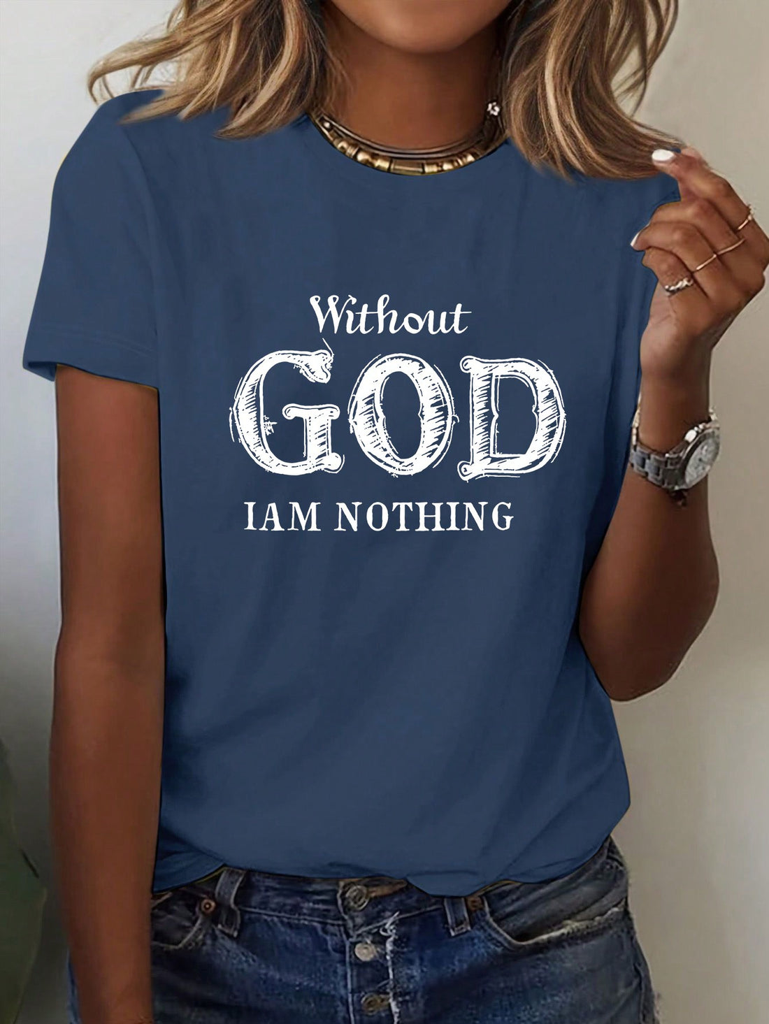 Introducing our Slogan Graphic Tee - a stylish and comfortable choice for everyday wear. Made from high-quality materials, this tee features a catchy slogan that will make a statement and elevate your look. Upgrade your wardrobe with this versatile and fashionable piece.