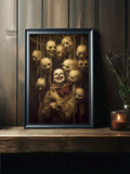 Transform your home into a spooky haven with our Smiling Faces Horror Canvas Poster. Perfect for Halloween, this wall art features a chilling design that will send shivers down your spine. Expertly crafted on high-quality canvas, this poster is sure to add a bone-chilling touch to your home decor.