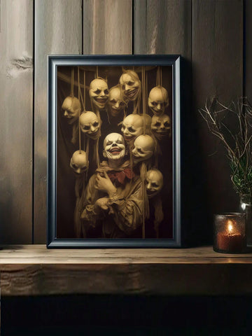 Transform your home into a spooky haven with our Smiling Faces Horror Canvas Poster. Perfect for Halloween, this wall art features a chilling design that will send shivers down your spine. Expertly crafted on high-quality canvas, this poster is sure to add a bone-chilling touch to your home decor.