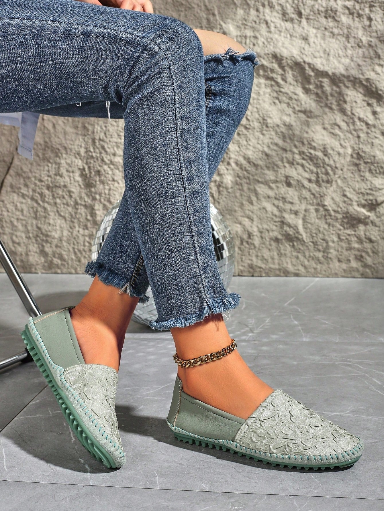 Introducing Soft Sole Slip-On Loafers, combining style and comfort for the ultimate walking experience. These shoes feature a soft sole that will cushion and support your feet, allowing you to effortlessly go about your day. Perfect for any occasion, these loafers will be your go-to for both fashion and function.