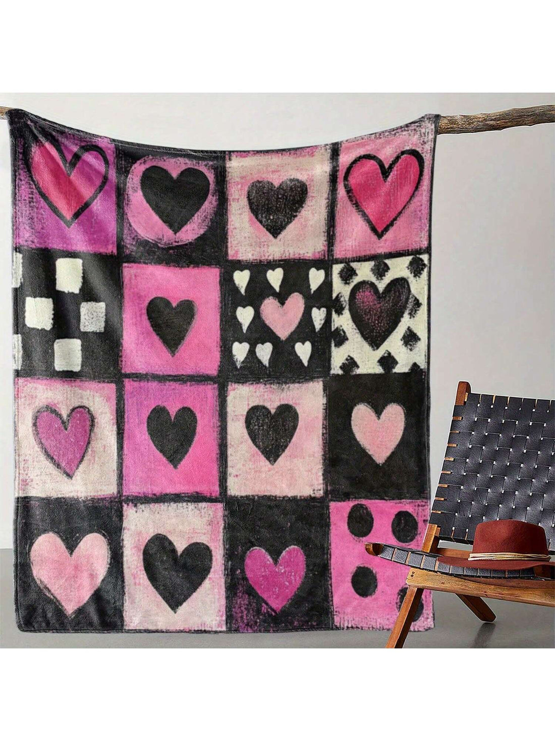Wrap yourself in love with this soft and cozy Valentine’s Day flannel throw blanket, adorned with charming heart patterns. Perfect for all-season comfort, it’s your go-to cuddle buddy for movie nights, chilly mornings, or adding a festive touch to your space. Celebrate warmth and sweetness in every snuggle!