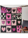 Wrap yourself in love with this soft and cozy Valentine’s Day flannel throw blanket, adorned with charming heart patterns. Perfect for all-season comfort, it’s your go-to cuddle buddy for movie nights, chilly mornings, or adding a festive touch to your space. Celebrate warmth and sweetness in every snuggle!