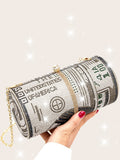 This glittering rhinestone evening bag is the perfect accessory for any party girl. With its elegant design and sparkly accents, it adds a touch of glamour to any outfit. The perfect size for all your essentials, this bag combines style and functionality. 