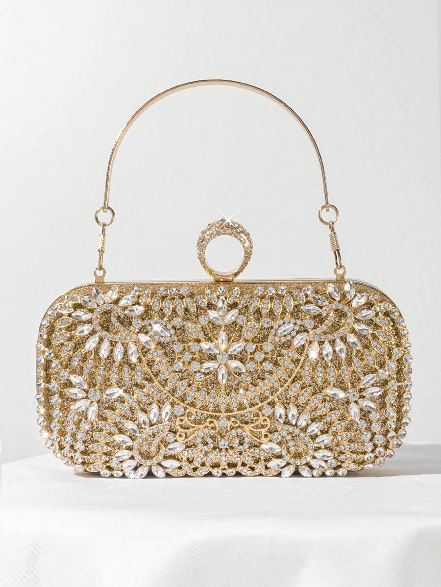 Add a touch of sparkle to your night with this dazzling rhinestone evening clutch. Perfect for parties, weddings, or prom, it’s the playful accessory that keeps your essentials close while turning heads. Compact yet eye-catching, this clutch brings just the right amount of shimmer to complete your look.