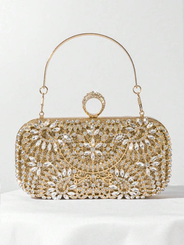 Add a touch of sparkle to your night with this dazzling rhinestone evening clutch. Perfect for parties, weddings, or prom, it’s the playful accessory that keeps your essentials close while turning heads. Compact yet eye-catching, this clutch brings just the right amount of shimmer to complete your look.