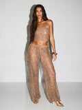 Shine bright like a disco ball in this show-stopping sequin crochet co-ord set! The cropped top features shimmering sequins and delicate crochet detailing that catches every light, while the flowing palazzo pants offer comfort without sacrificing style. Perfect for festival season, night-out adventures, or anywhere you want to turn heads. Mix, match, or wear together—this dynamic duo is your ticket to standing out in the crowd. Get ready to sparkle!