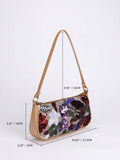 Add a dash of sparkle to your outfit with this dazzling sequin shoulder bag. Featuring a unique patchwork design, this baguette-style bag is perfect for fashion-forward women who love to stand out. Its compact size makes it ideal for carrying essentials while turning heads wherever you go. Playful, chic, and effortlessly stylish—this bag is your new go-to for adding a fun twist to any look.