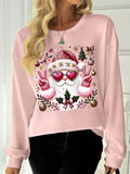 Wrap yourself in holiday cheer with our Sparkly Santa Claus Oversized Sweatshirt. The festive glitter and bow print adds a touch of glamour to your cozy winter style. Embrace the magic of the season and stay warm in this comfortable sweatshirt.