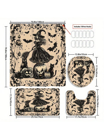 Bring festive fun to your home with this Spooktacular 4-Piece Halloween Curtain Set featuring charming witches and pumpkins. Perfect for adding a playful touch to any room, these curtains brighten your space with seasonal cheer. They also make a unique and delightful housewarming gift for friends who love Halloween vibes!