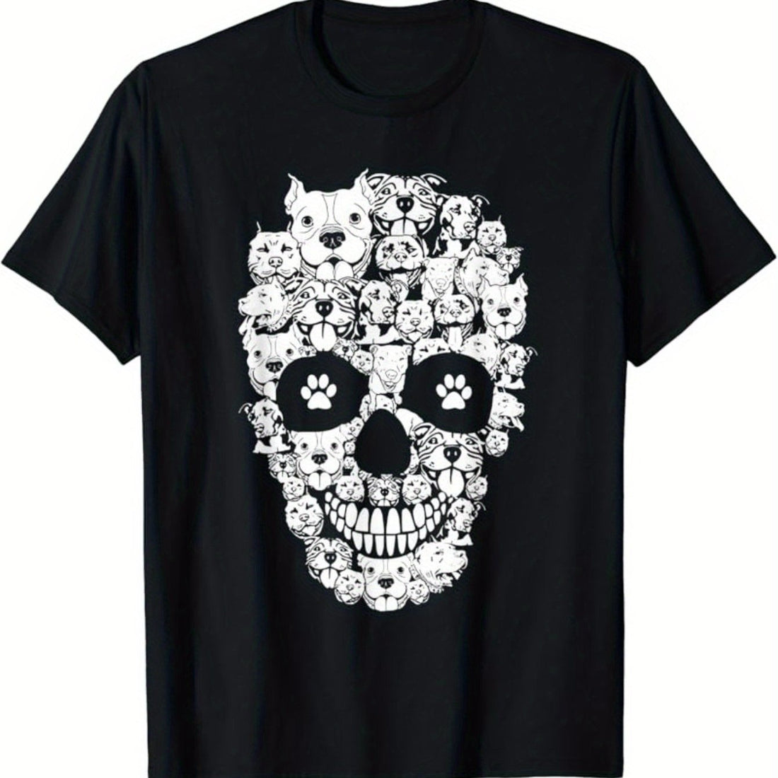 This Spooktacular Pitbull Skeleton T-Shirt is the perfect addition to your Halloween wardrobe. Featuring a unique pitbull skeleton design, it's sure to be a hit at any Halloween event. Made with high-quality materials, this t-shirt is both comfortable and durable. Get yours now and make a statement this Halloween!