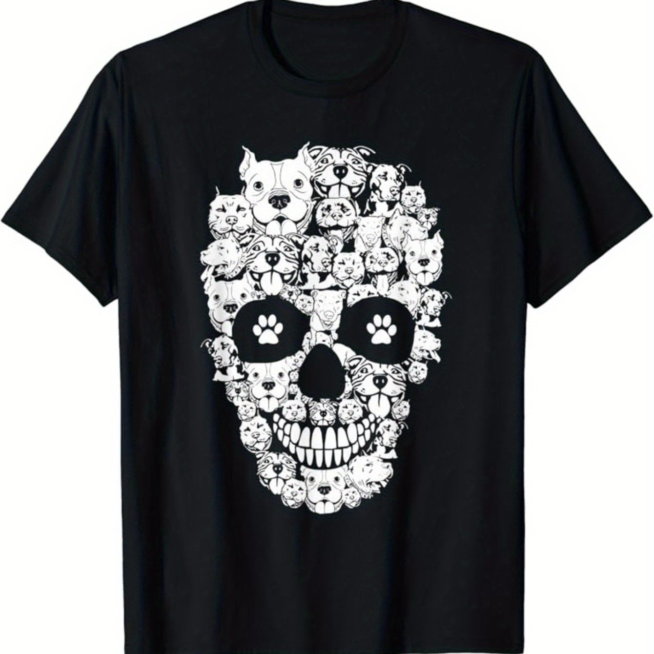 This Spooktacular Pitbull Skeleton T-Shirt is the perfect addition to your Halloween wardrobe. Featuring a unique pitbull skeleton design, it's sure to be a hit at any Halloween event. Made with high-quality materials, this t-shirt is both comfortable and durable. Get yours now and make a statement this Halloween!