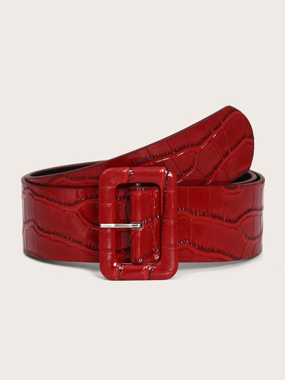 Introducing the Spooktacular Rectangle Buckle Belt, perfect for adding a touch of Halloween style to your outfit. Made with quality materials, this belt features a unique rectangle buckle design that will make you stand out from the crowd. Upgrade your Halloween fashion game with this must-have accessory.